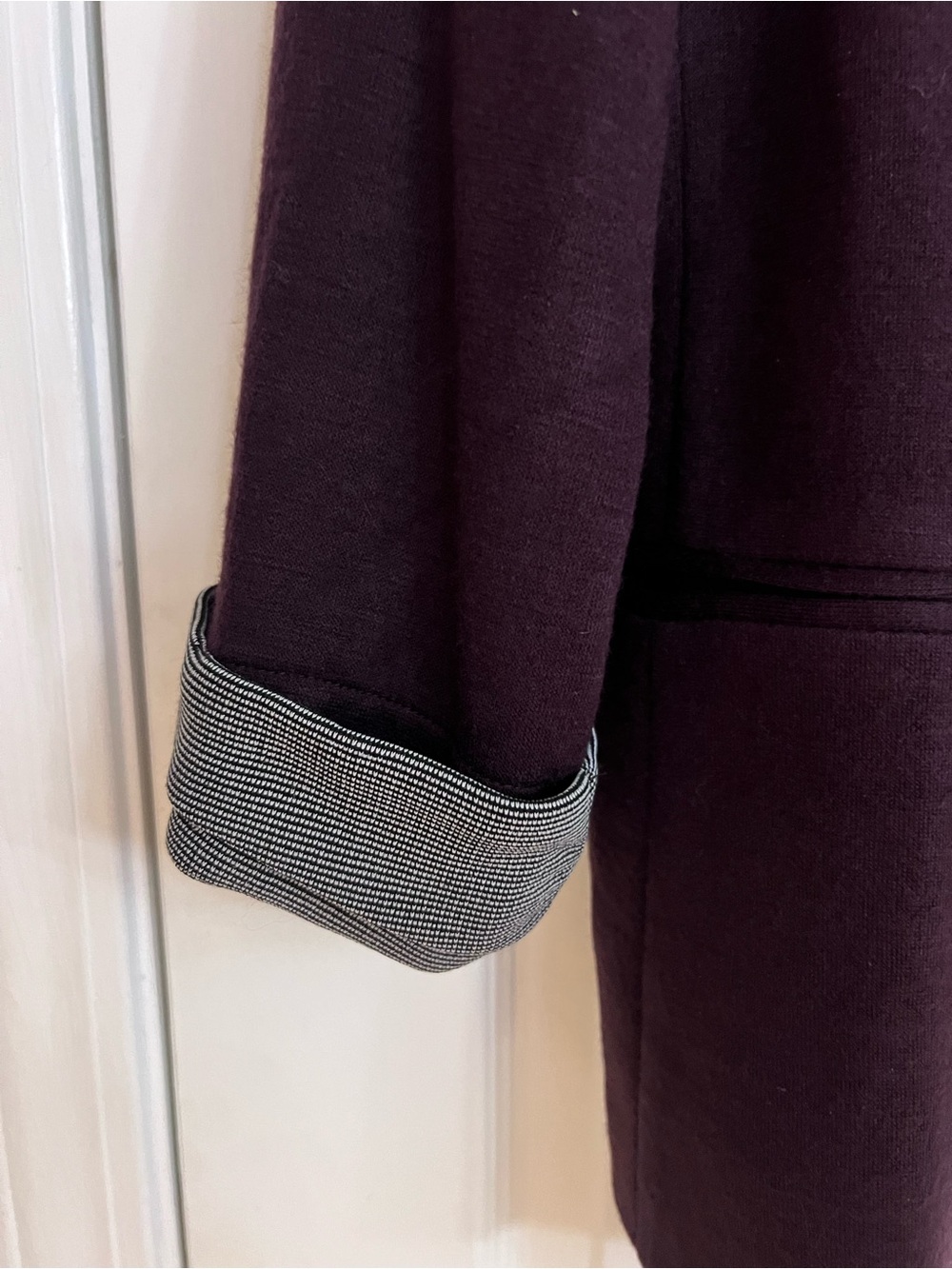 Skies Are Blue Plum Open-Front Blazer Jacket - Picture 3 of 3